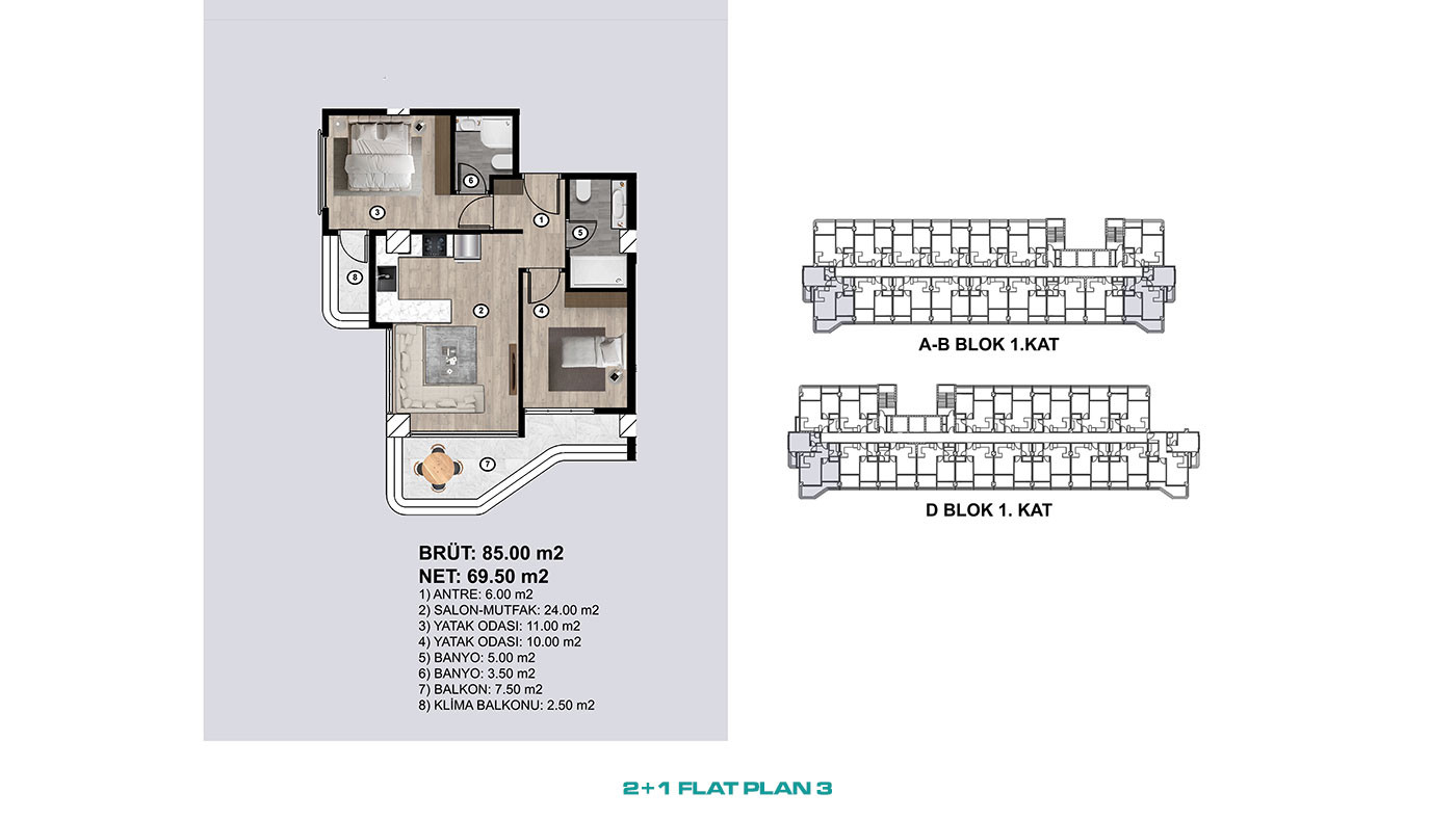Deluxe Flats Few Steps Away from the Sea in Mersin, Erdemli - 95496