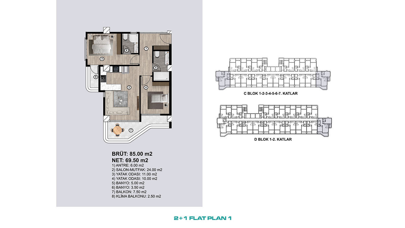 Deluxe Flats Few Steps Away from the Sea in Mersin, Erdemli - 95499