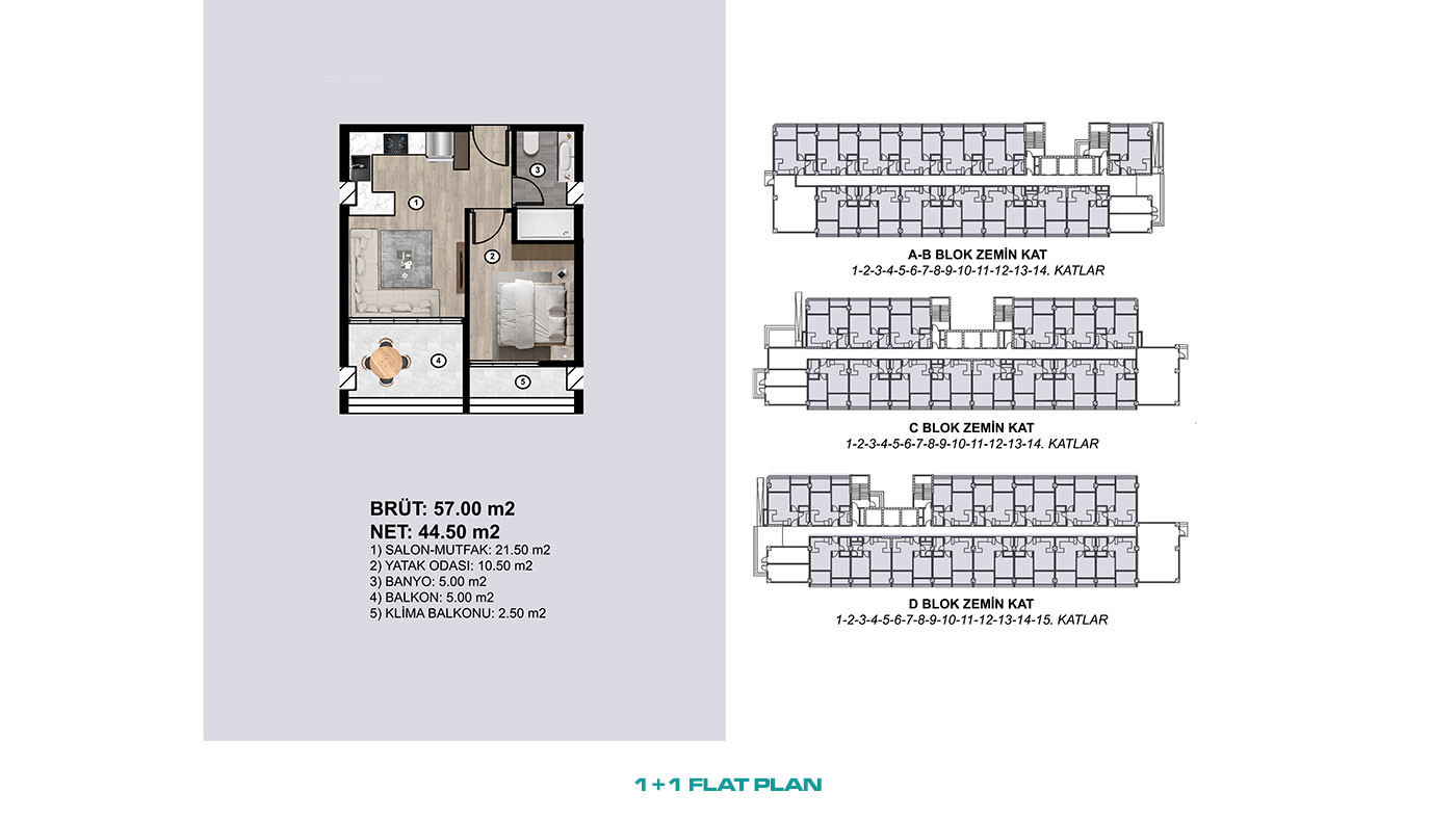 Deluxe Flats Few Steps Away from the Sea in Mersin, Erdemli - 95501