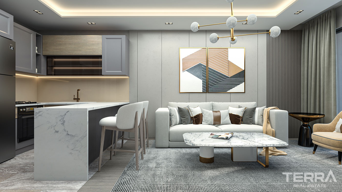 Deluxe Flats Few Steps Away from the Sea in Mersin, Erdemli - 95504