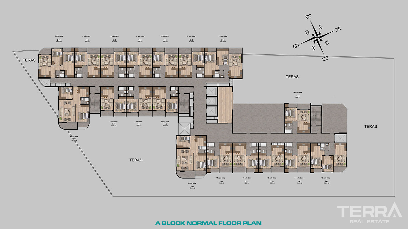 Contemporary Mersin Apartments Close to The Shopping Center in Tarsus - 95520