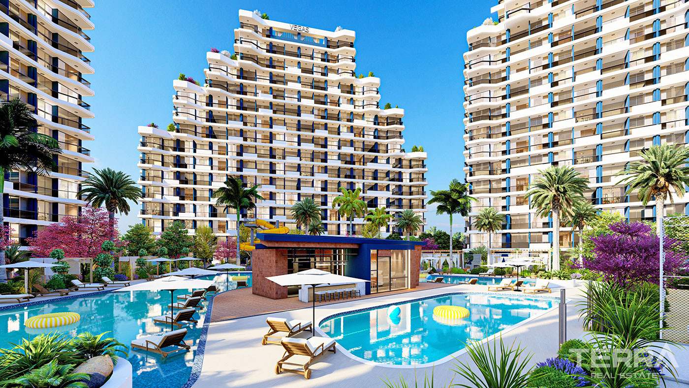 Semi-Detached Villas with Private Pool in Erdemli, Mersin - 95545