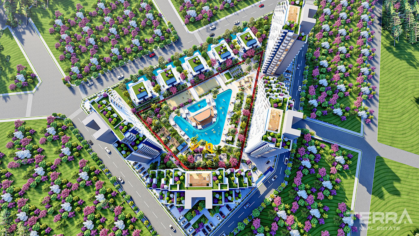 Semi-Detached Villas with Private Pool in Erdemli, Mersin - 95548