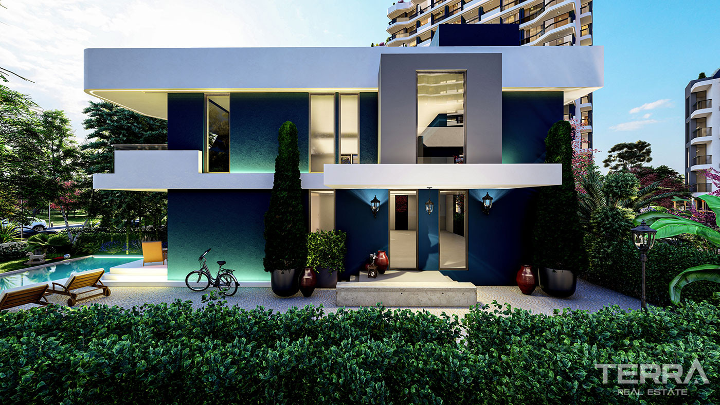 Semi-Detached Villas with Private Pool in Erdemli, Mersin - 95558