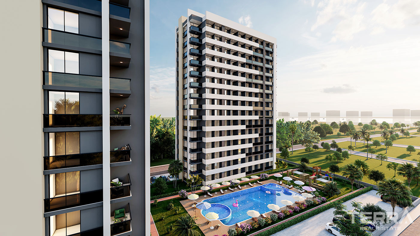 Cozy 1+1 Apartments Near the Beach in Erdemli, Mersin - 95571