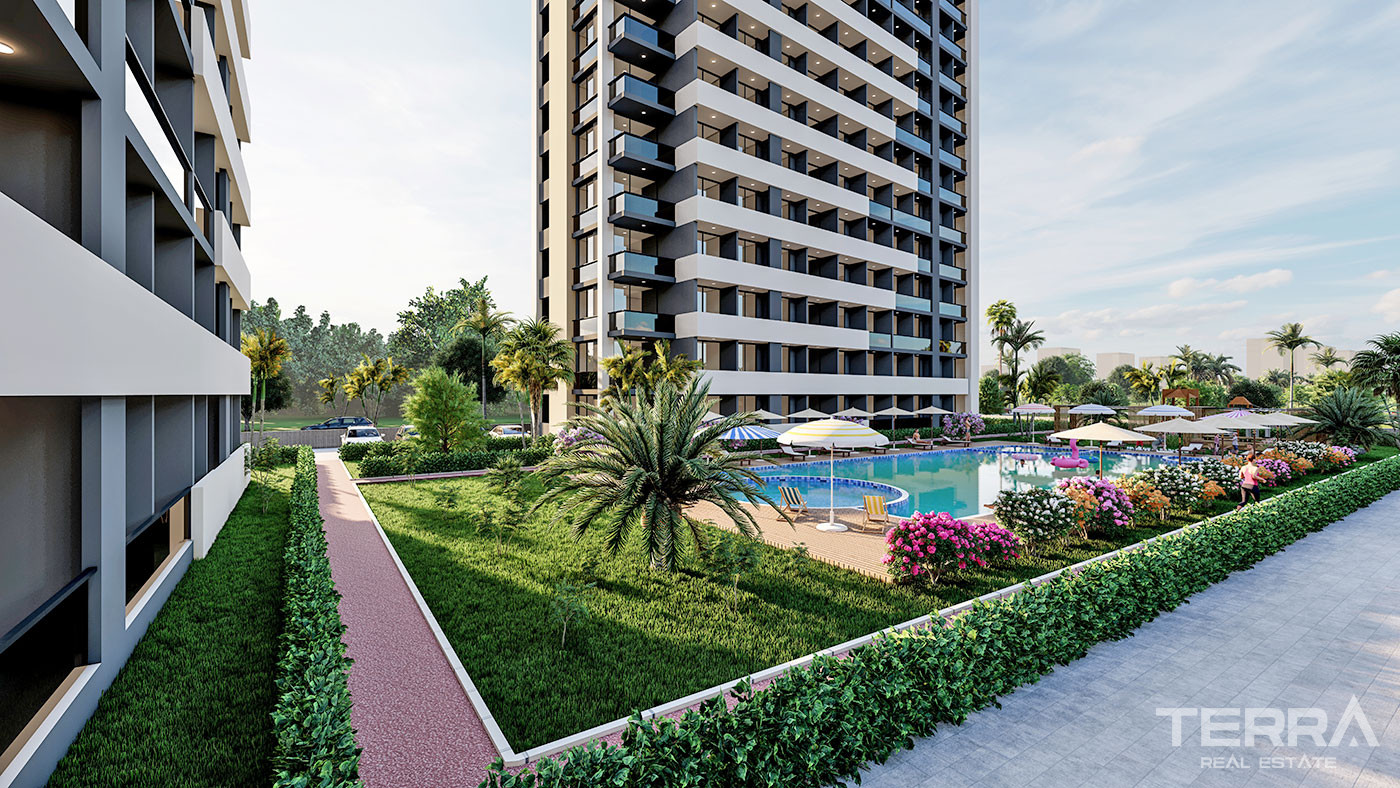 Cozy 1+1 Apartments Near the Beach in Erdemli, Mersin - 95573