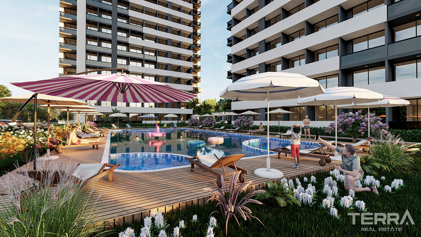 Cozy 1+1 Apartments Near the Beach in Erdemli, Mersin - 95574