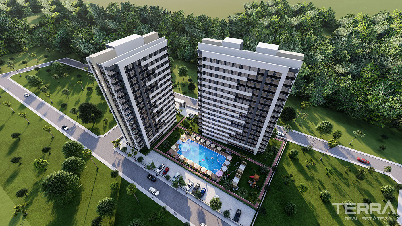 Cozy 1+1 Apartments Near the Beach in Erdemli, Mersin - 95577
