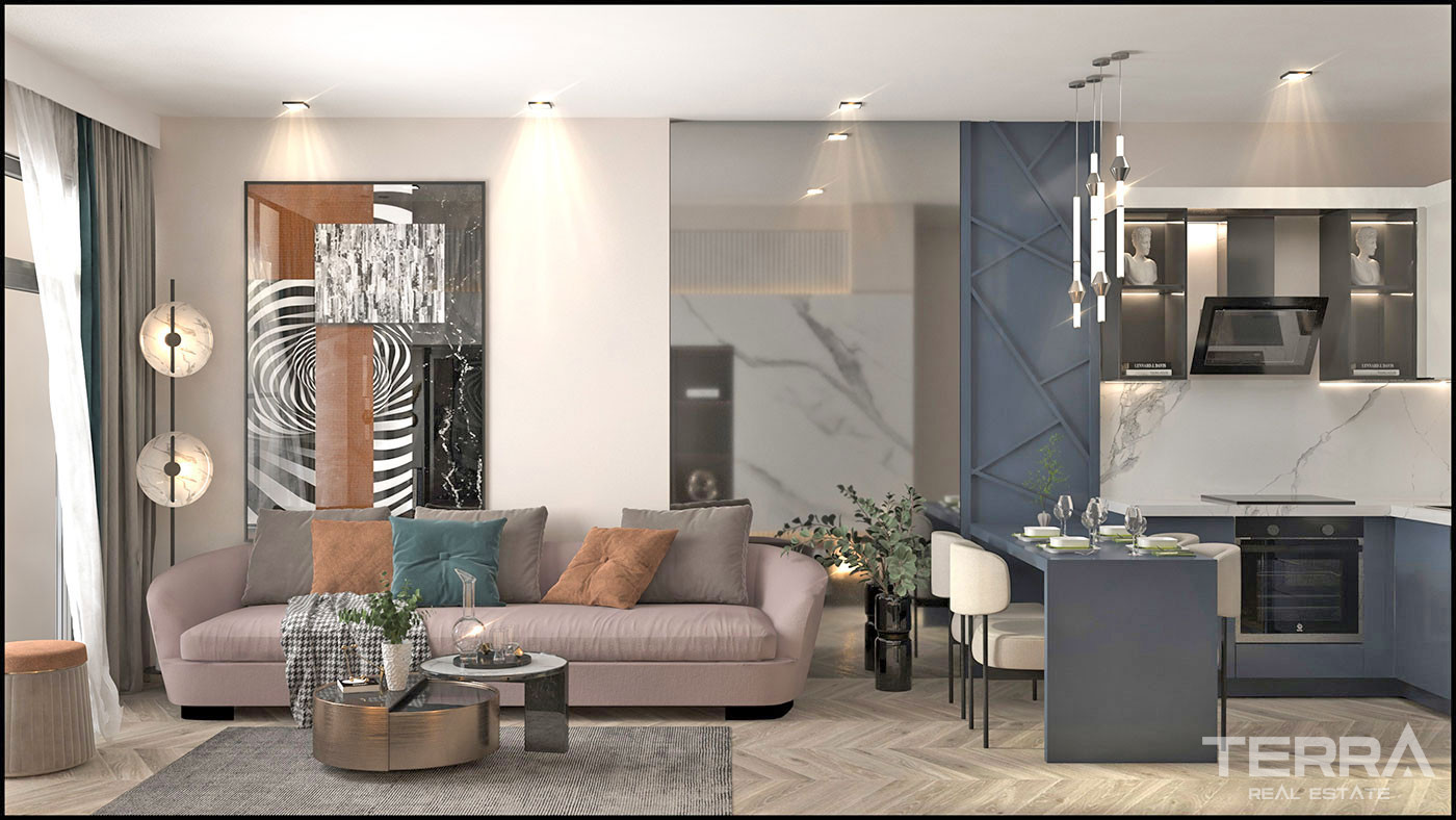 Cozy 1+1 Apartments Near the Beach in Erdemli, Mersin - 95579