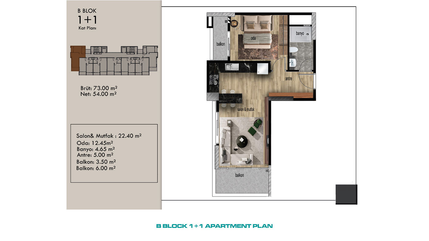 Cozy 1+1 Apartments Near the Beach in Erdemli, Mersin - 95590