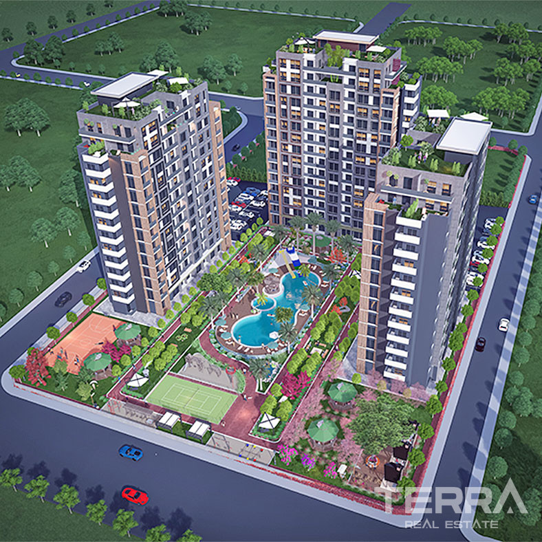 Lovely Apartments within a Family-centric Complex in Mezitli, Mersin - 95635