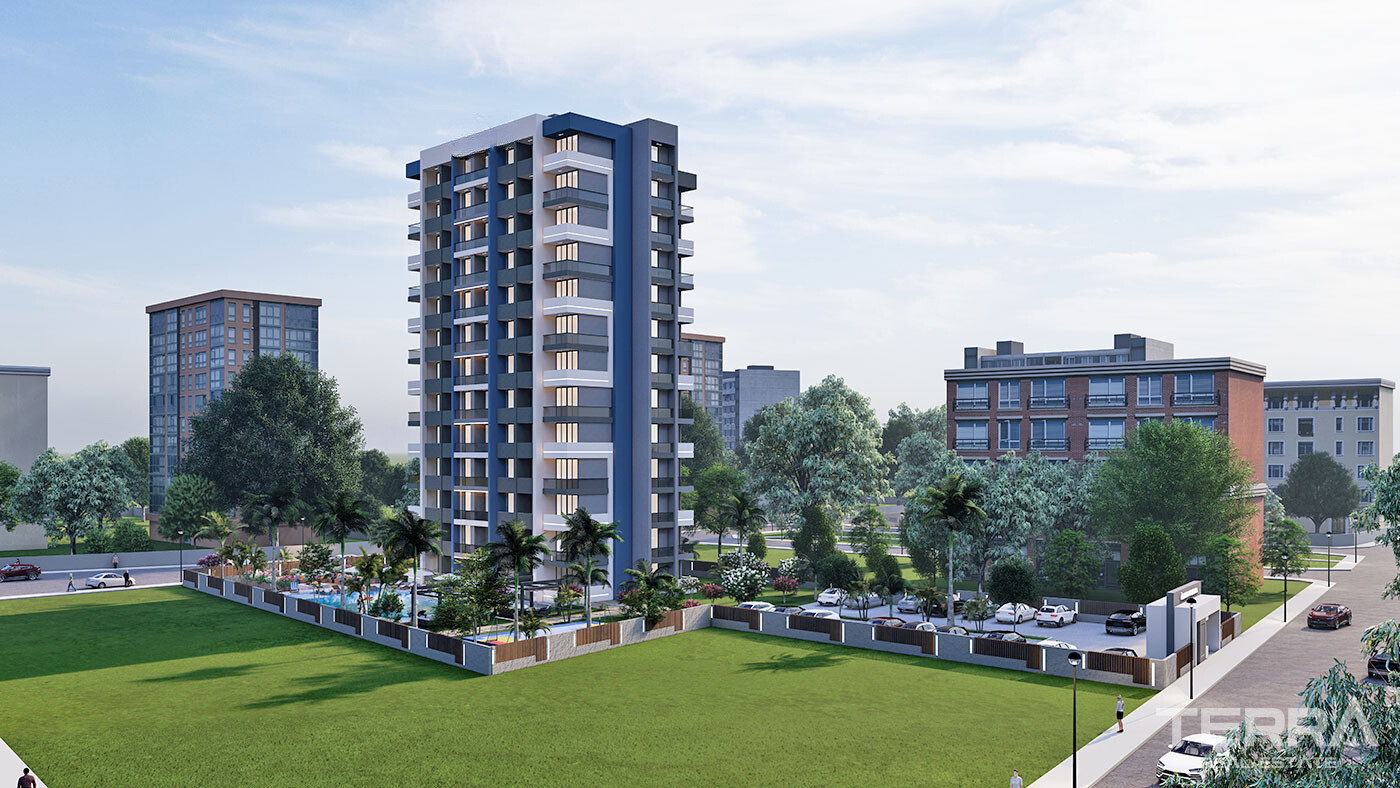 New Complex of 1+1 Flats in a Central Yenişehir Area, Mersin - 95655