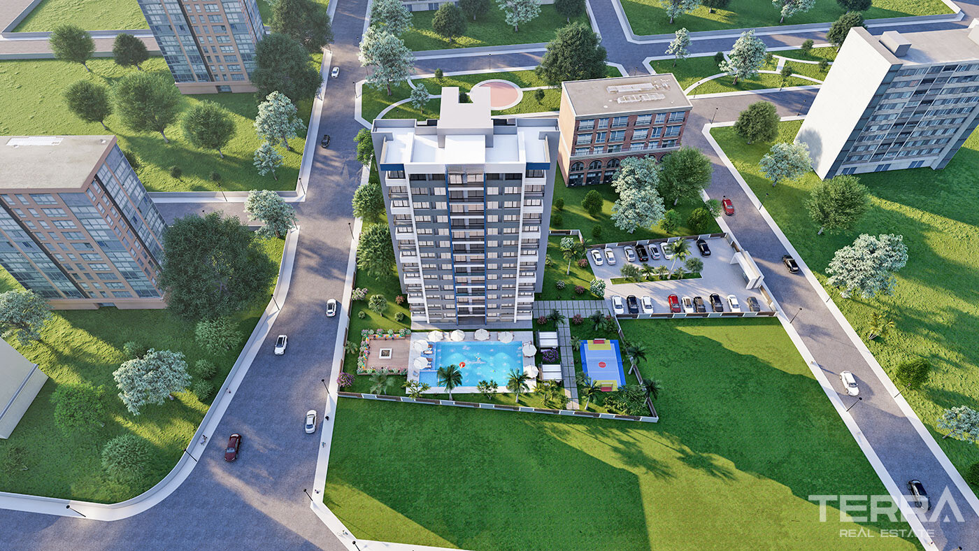 New Complex of 1+1 Flats in a Central Yenişehir Area, Mersin - 95656