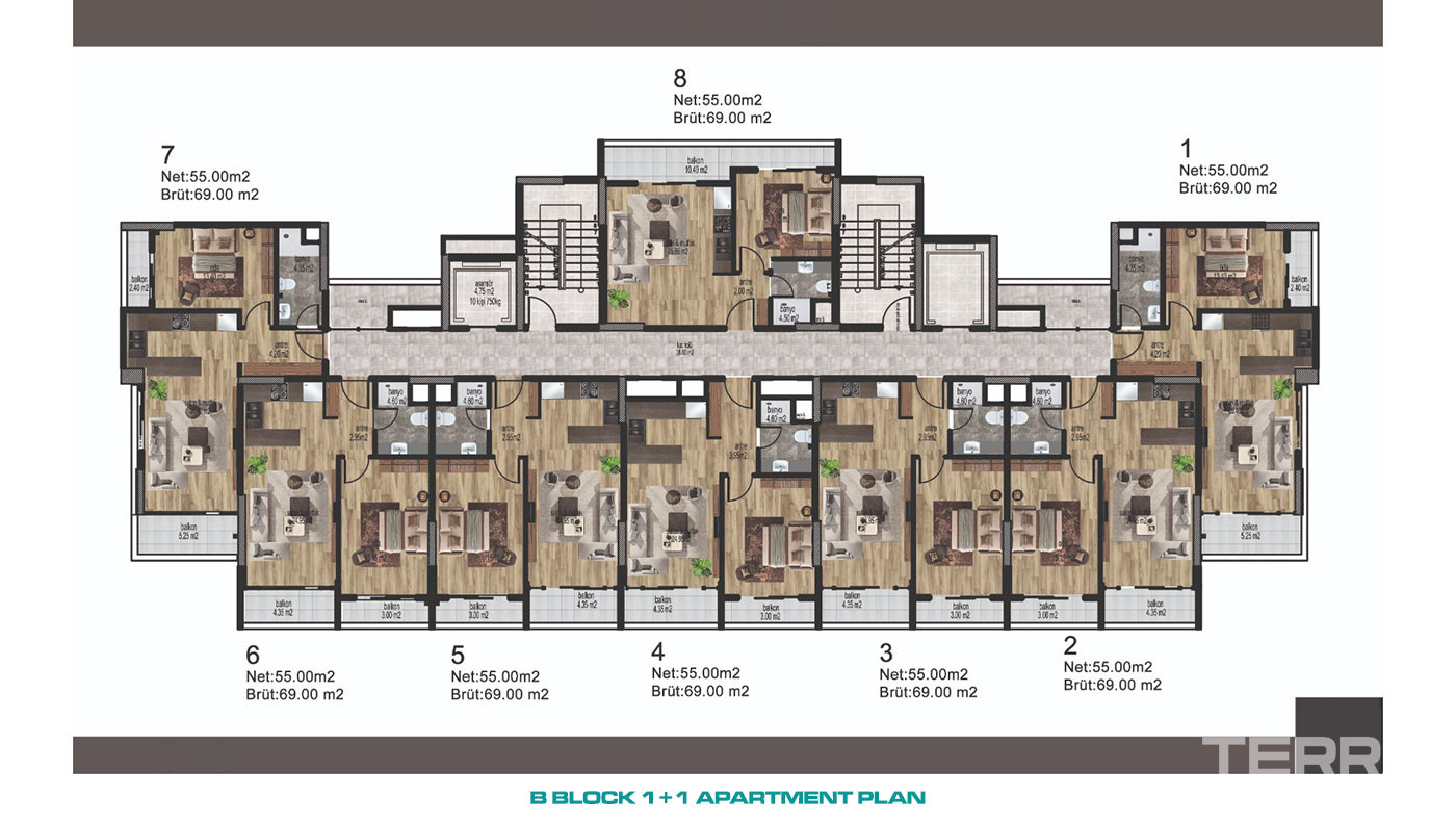 Relaxing Facilities from Mersin Apartments Near the Beach in Erdemli - 95691