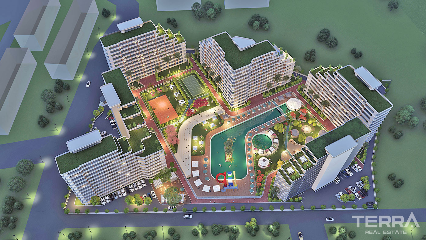 High-Rise Apartments with Sea and Nature Views in Mersin Erdemli - 95722