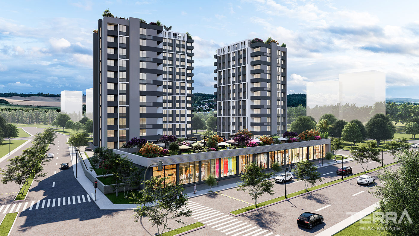 New Apartments in a Complex with an Aquapark in Erdemli, Mersin - 95743