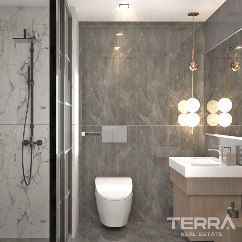New Apartments in a Complex with an Aquapark in Erdemli, Mersin - 95755
