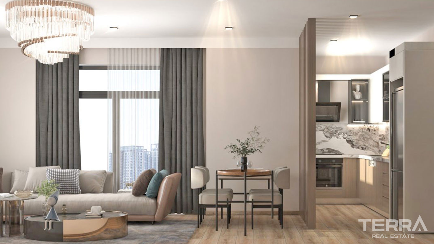 New Apartments in a Complex with an Aquapark in Erdemli, Mersin - 95758