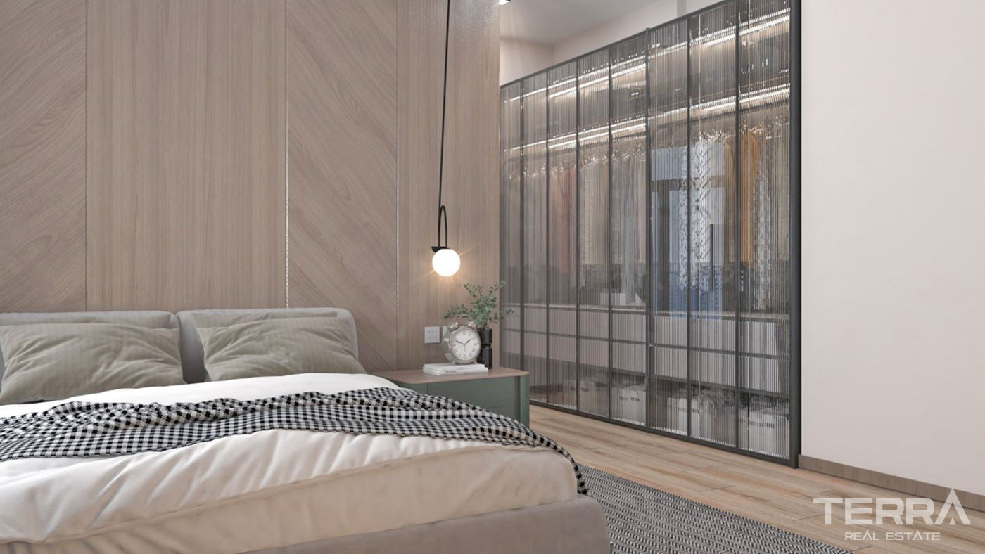 New Apartments in a Complex with an Aquapark in Erdemli, Mersin - 95761