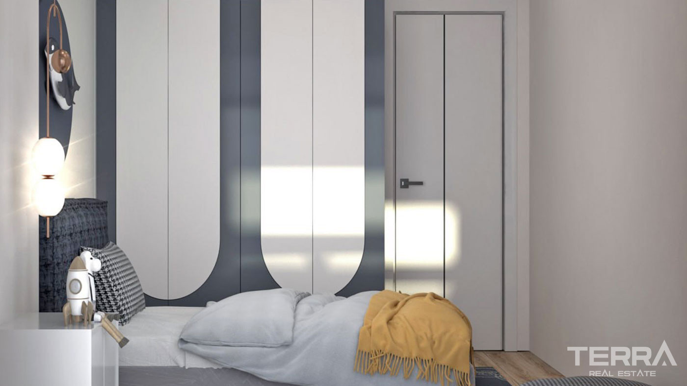 New Apartments in a Complex with an Aquapark in Erdemli, Mersin - 95764