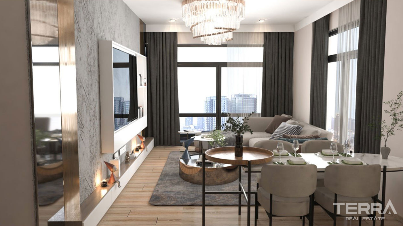 New Apartments in a Complex with an Aquapark in Erdemli, Mersin - 95770
