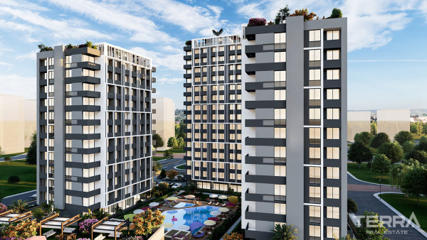 New Apartments in a Complex with an Aquapark in Erdemli, Mersin