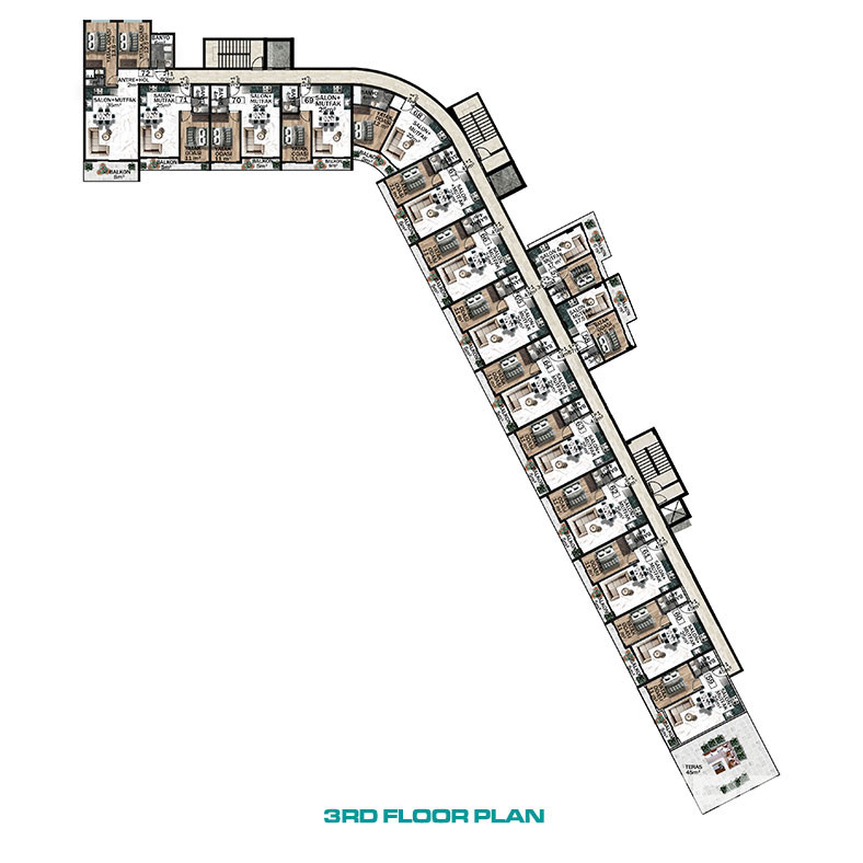 Ultra-Luxury Apartments in a Hotel Concept Complex in Altıntaş - 95797
