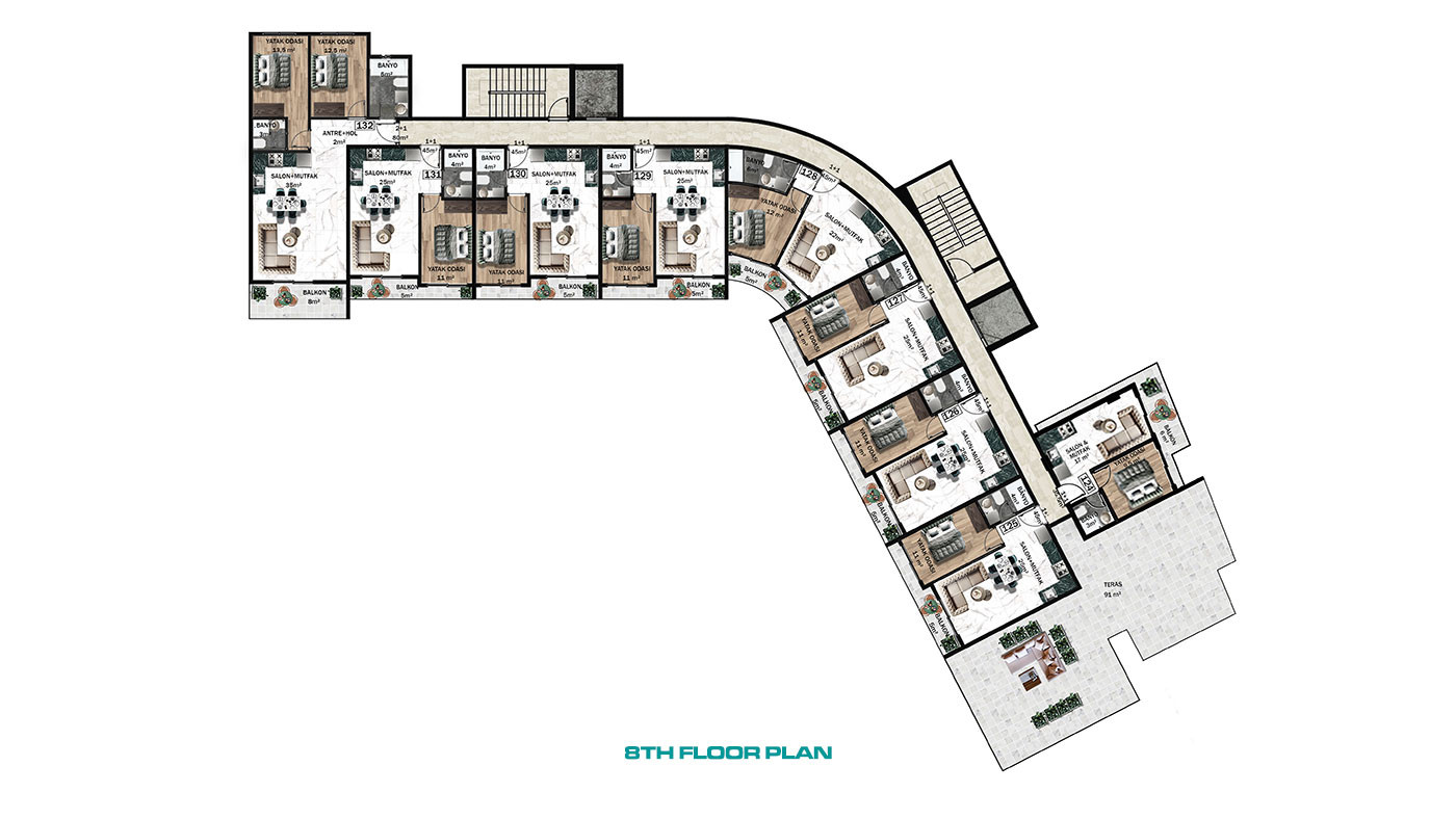 Ultra-Luxury Apartments in a Hotel Concept Complex in Altıntaş - 95802
