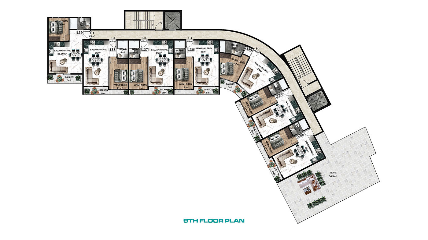 Ultra-Luxury Apartments in a Hotel Concept Complex in Altıntaş - 95803