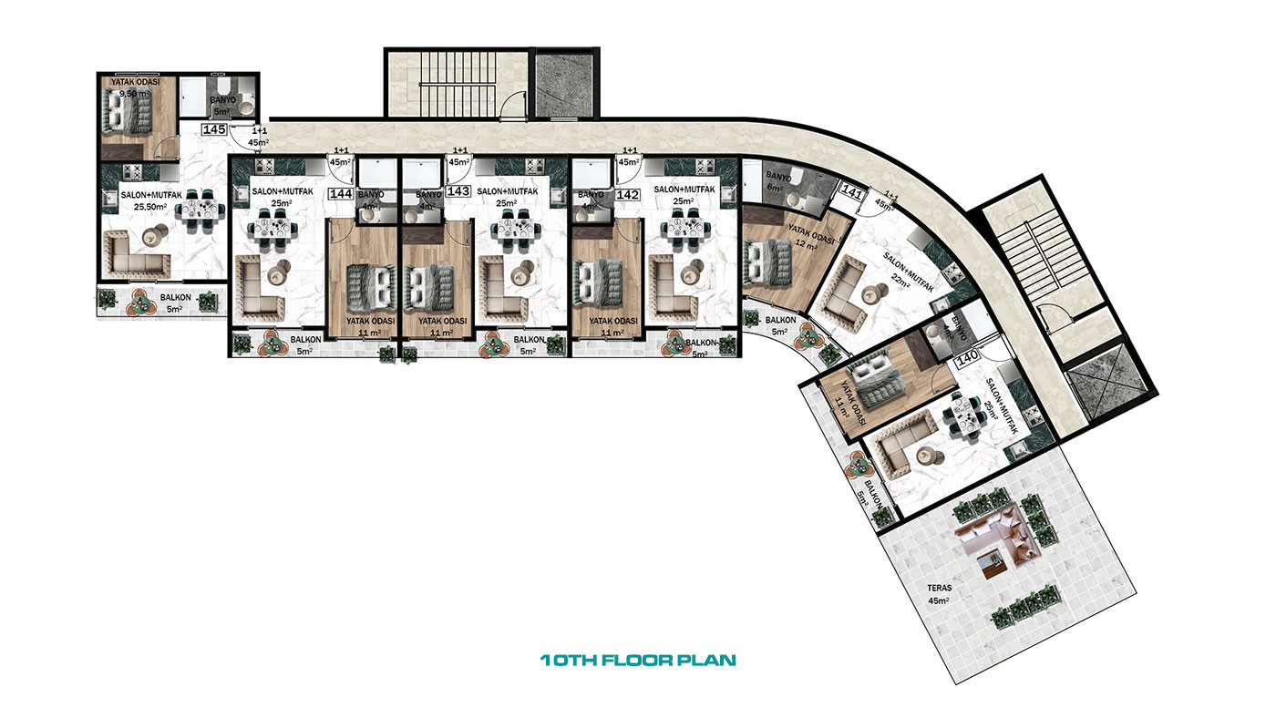Ultra-Luxury Apartments in a Hotel Concept Complex in Altıntaş - 95804