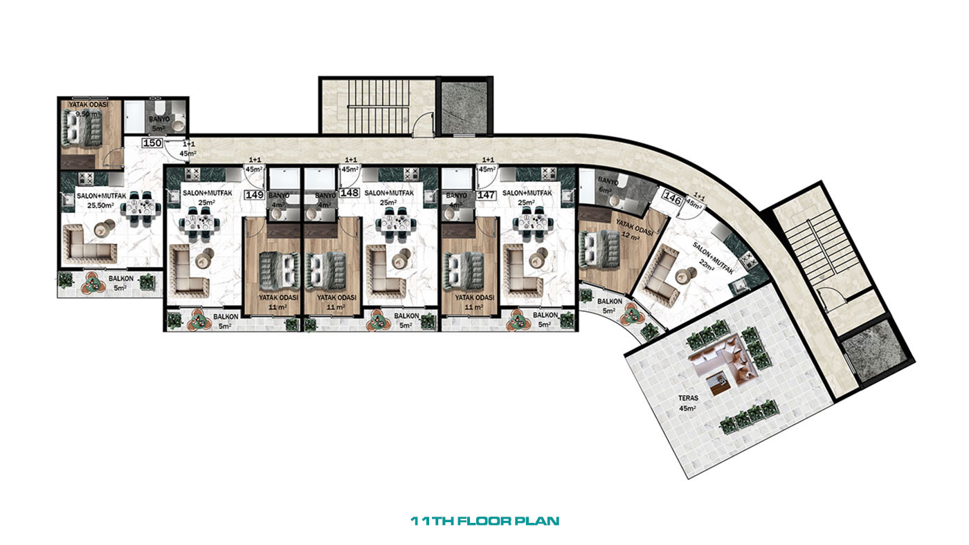 Ultra-Luxury Apartments in a Hotel Concept Complex in Altıntaş - 95805