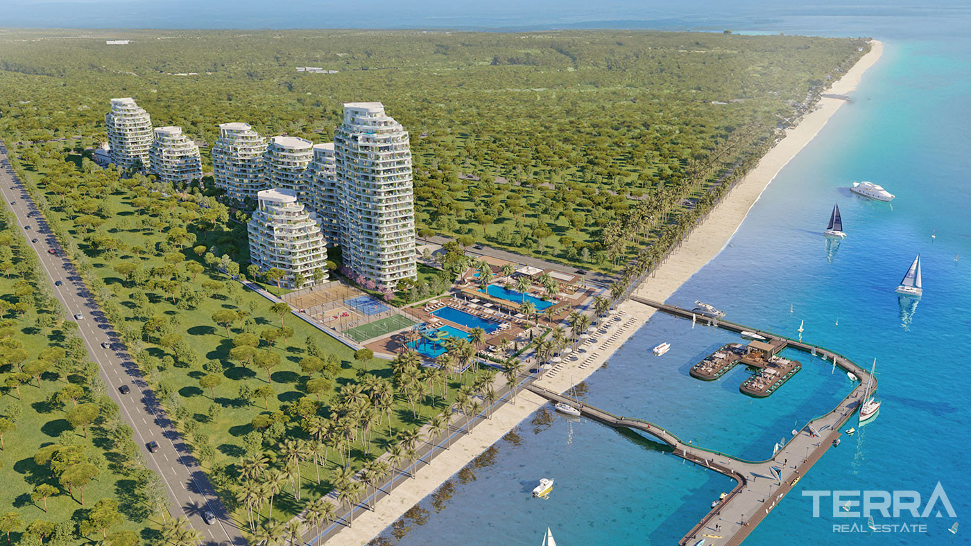 Seafront Flats with 5-Star Hotel Amenities in Lefke, North Cyprus - 95884