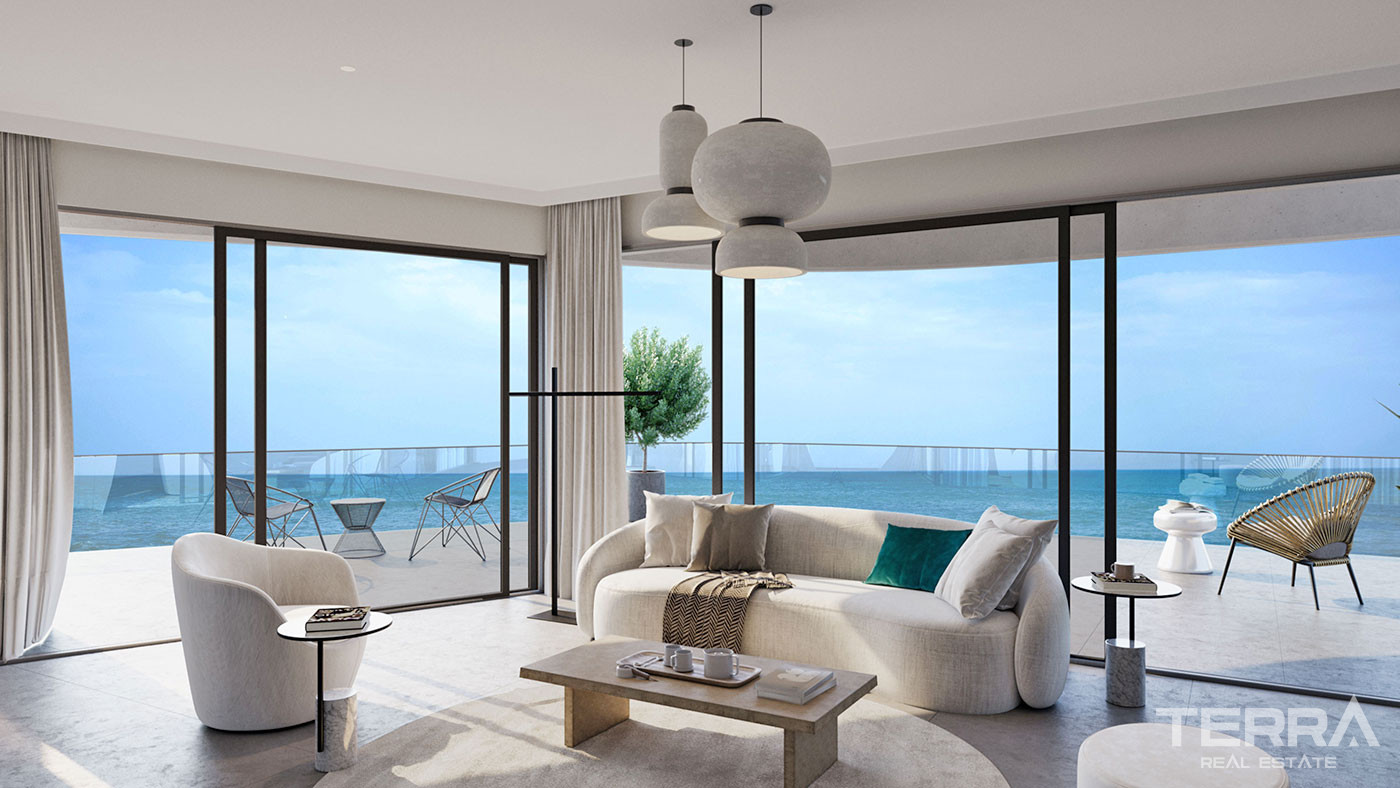 Seafront Flats with 5-Star Hotel Amenities in Lefke, North Cyprus - 95892