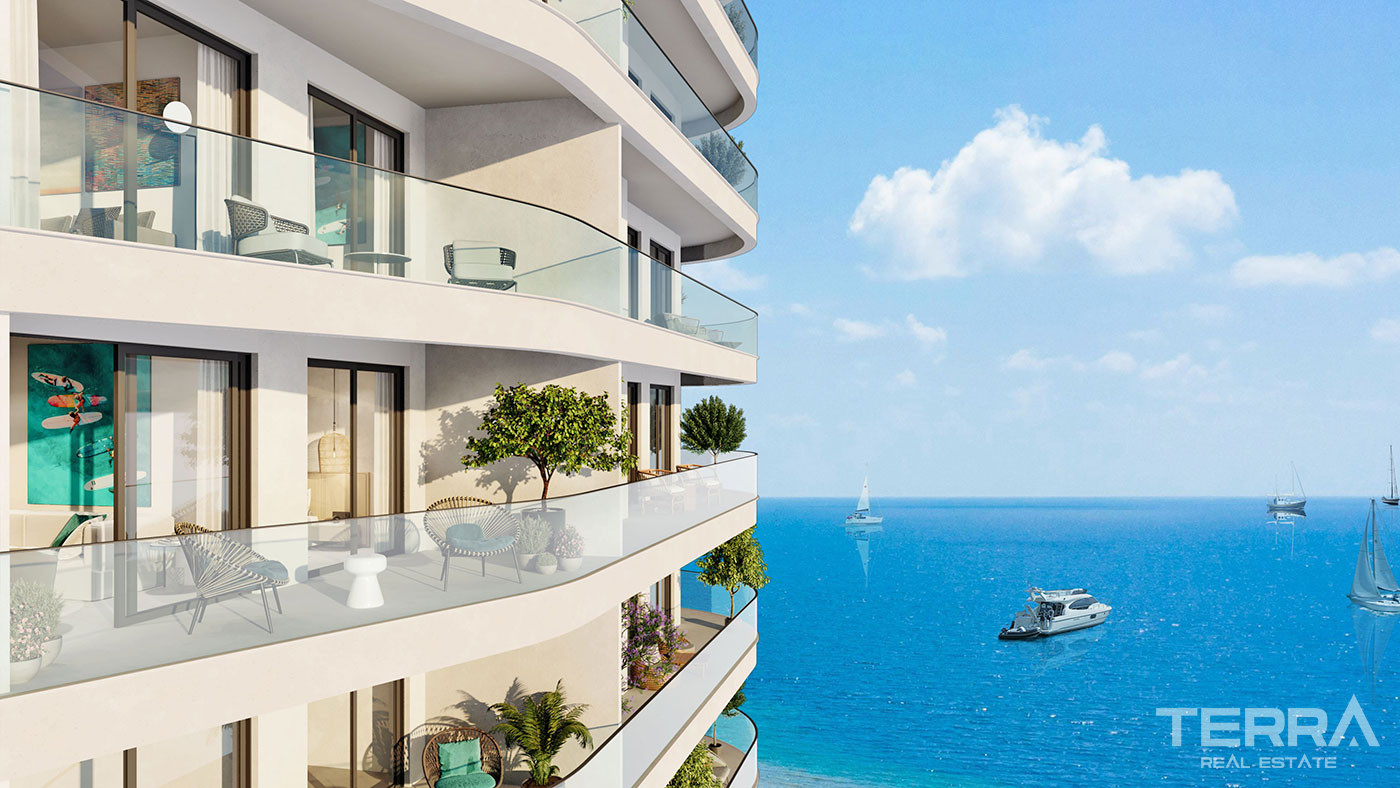Seafront Flats with 5-Star Hotel Amenities in Lefke, North Cyprus - 95893