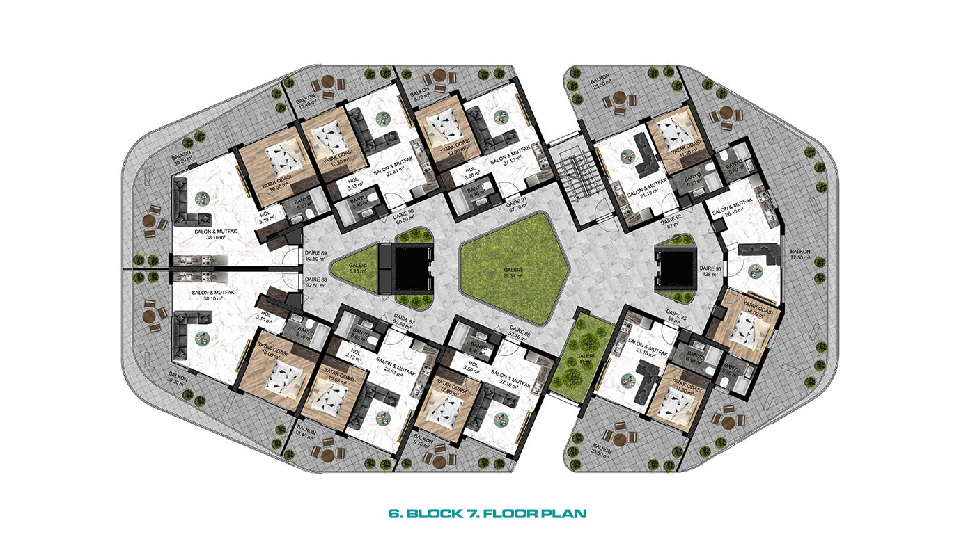 Seafront Flats with 5-Star Hotel Amenities in Lefke, North Cyprus - 95919