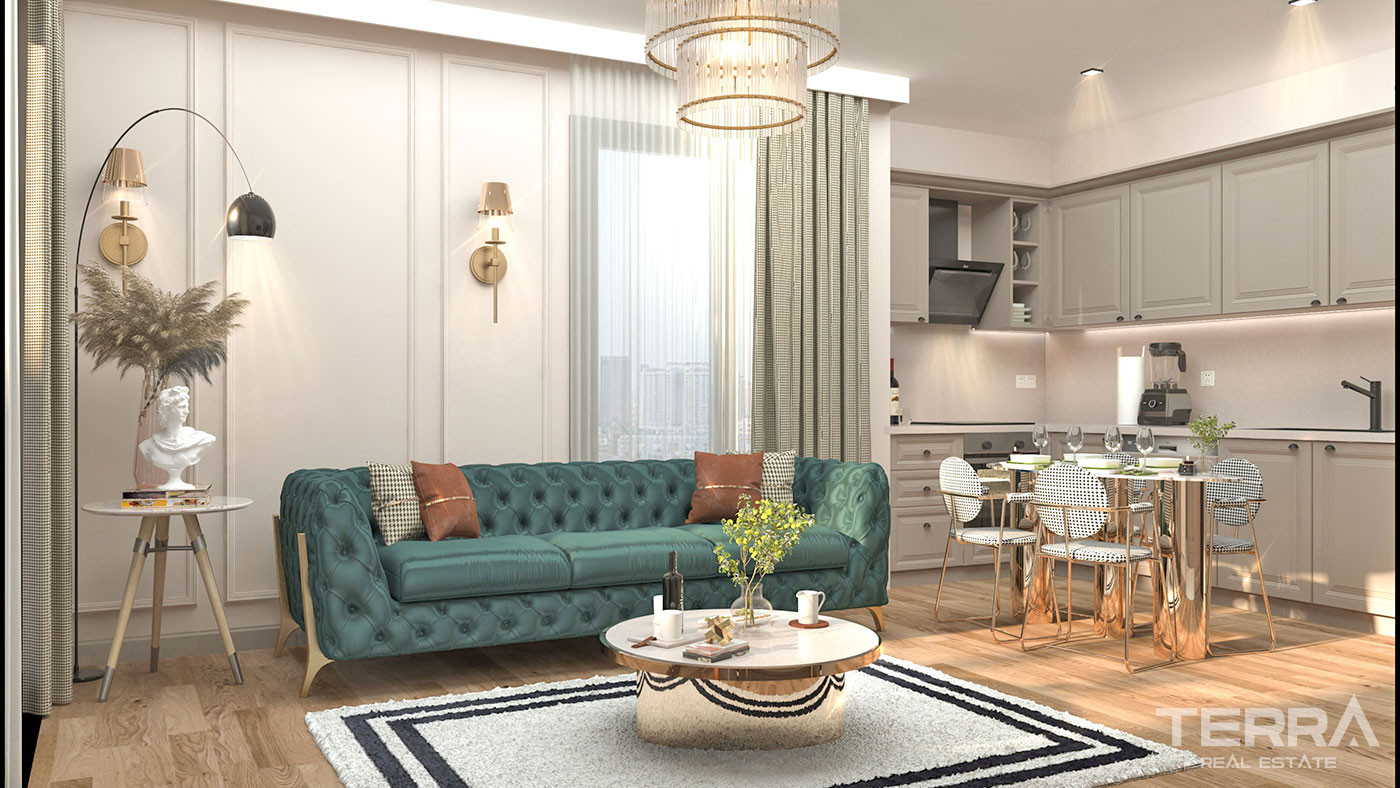 Spacious Flats with Comfortable Living Areas in Mersin, Mezitli - 95988