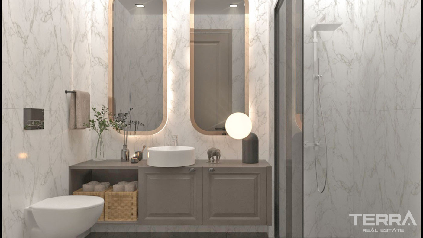 Spacious Flats with Comfortable Living Areas in Mersin, Mezitli - 95992