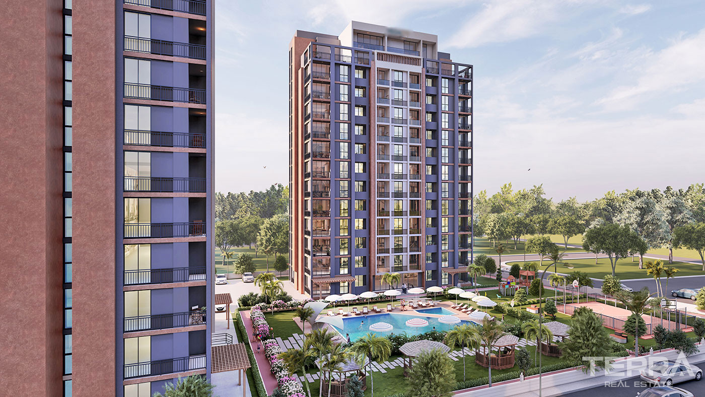 Spacious Flats with Comfortable Living Areas in Mersin, Mezitli - 96013