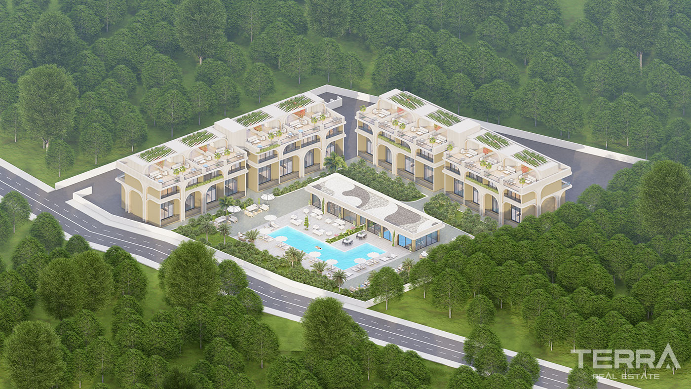 Apartments in a Hotel Concept Complex in Serene Bahçeli, Kyrenia - 95995
