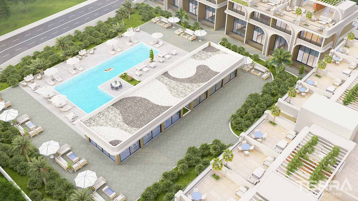 Apartments in a Hotel Concept Complex in Serene Bahçeli, Kyrenia - 96001