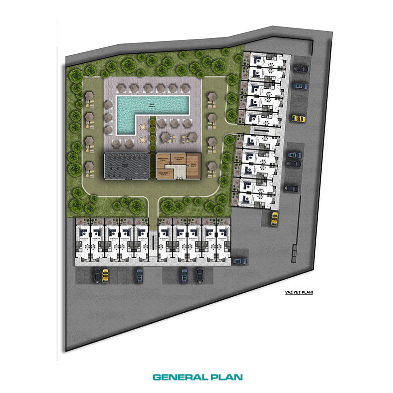 Apartments in a Hotel Concept Complex in Serene Bahçeli, Kyrenia - 96005