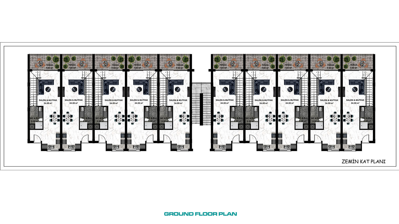 Apartments in a Hotel Concept Complex in Serene Bahçeli, Kyrenia - 96006