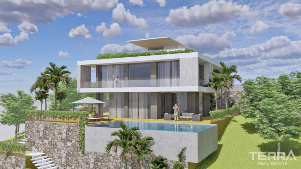 Exklusive Villa mit Meerblick und Pool in Bektaş, Alanya, Türkei