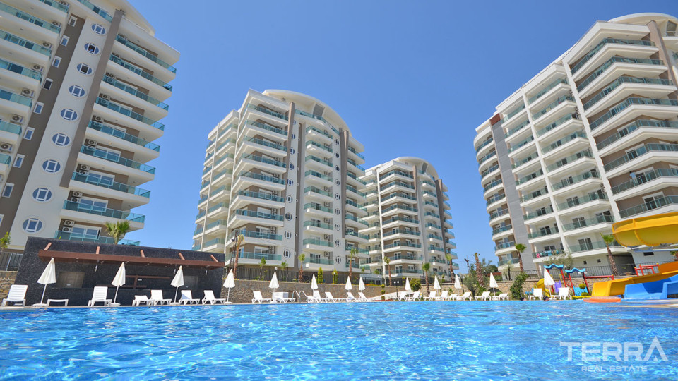 Appartement 2+1 meublé à Avsallar avec piscine, spa & équipements