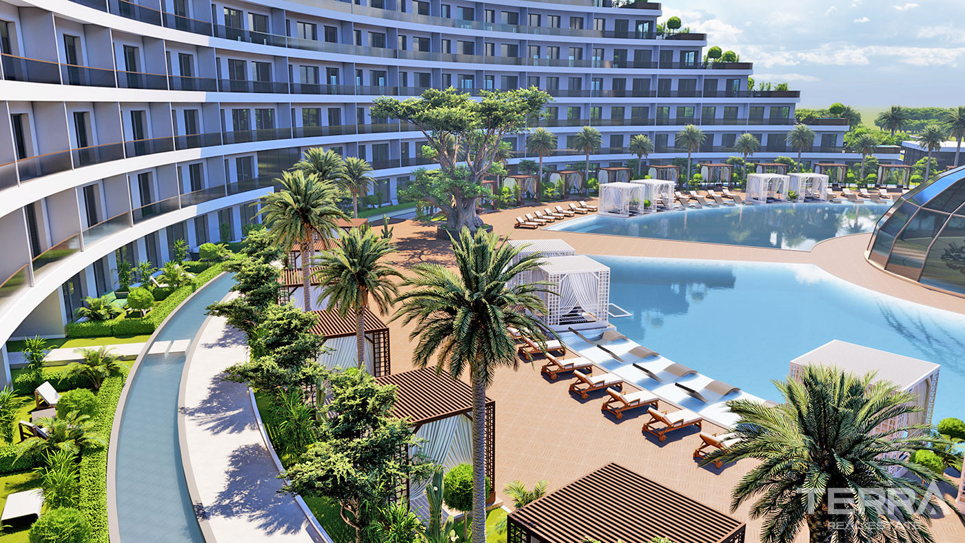 Luxurious Apartments with Indoor and Outdoor Pool in Antalya - 96585
