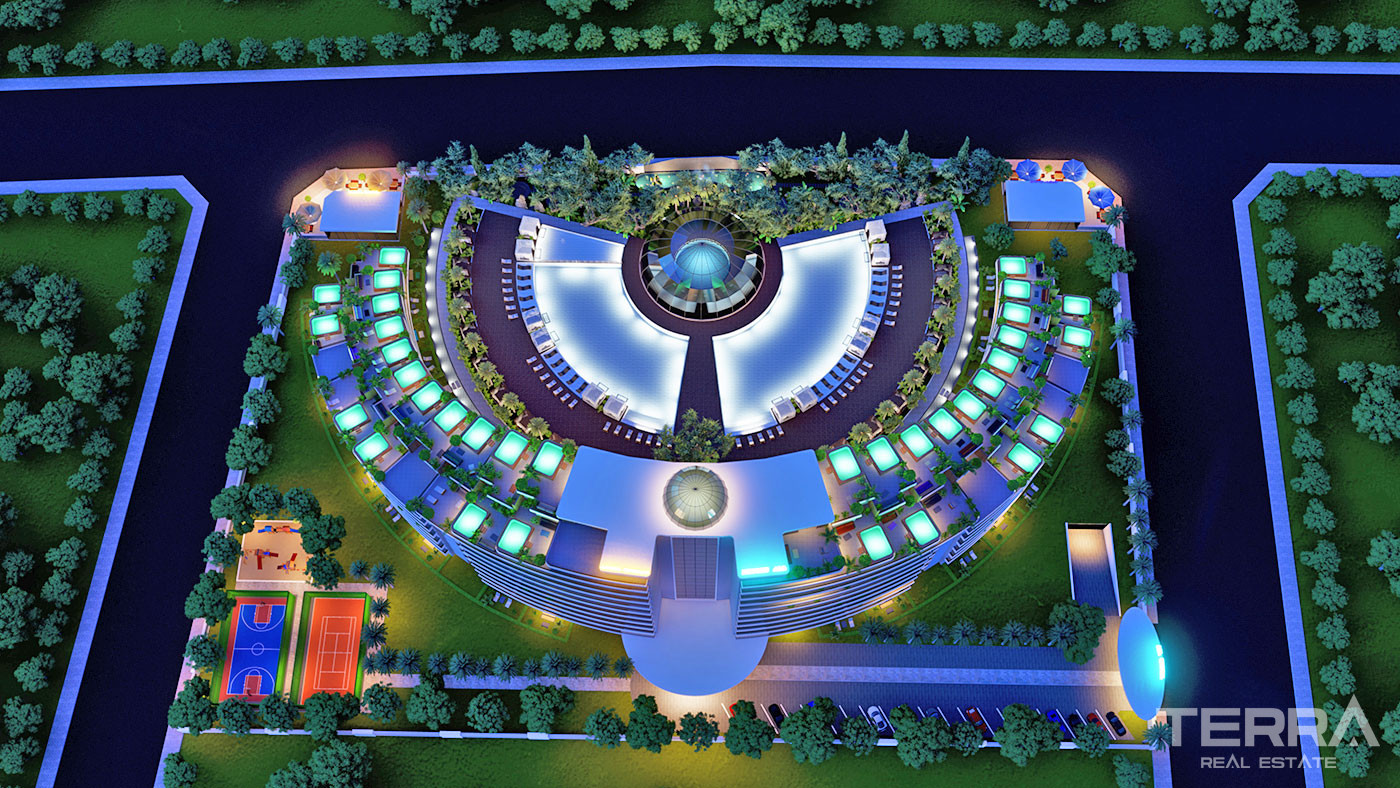 Luxurious Apartments with Indoor and Outdoor Pool in Antalya - 96589