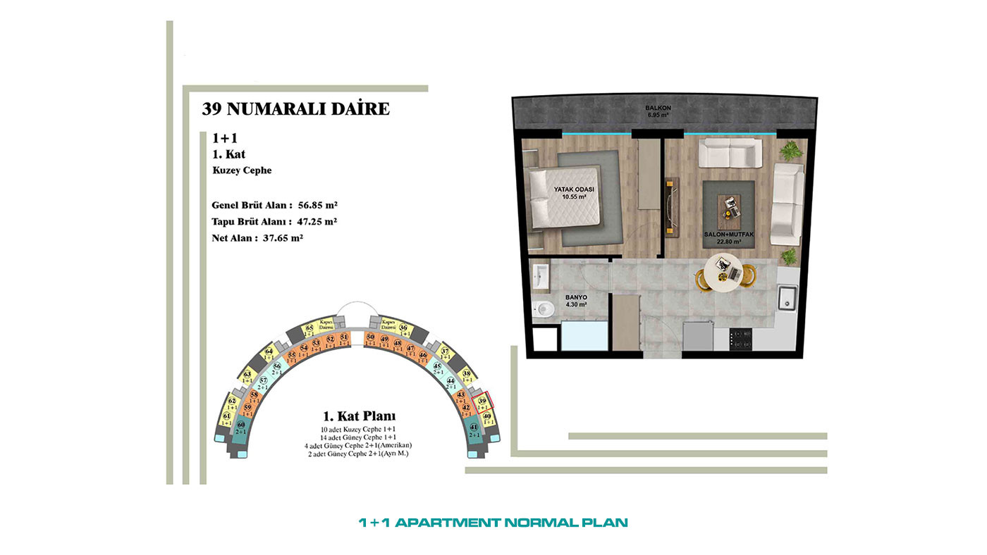 Luxurious Apartments with Indoor and Outdoor Pool in Antalya - 96608