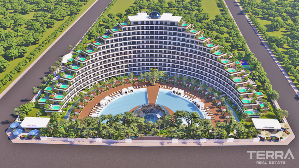 Luxurious Apartments with Indoor and Outdoor Pool in Antalya