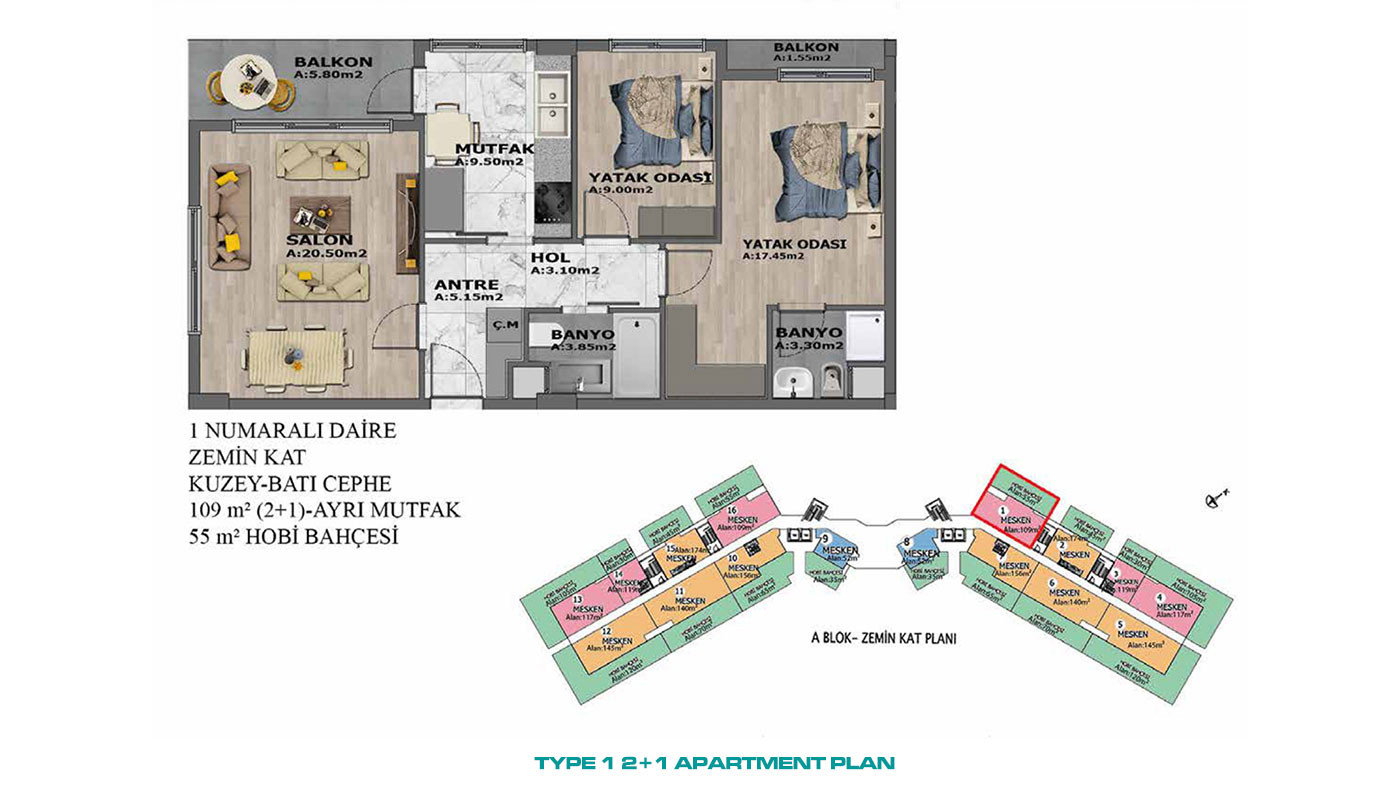Elegant and Comfortable Ready-to-Move Apartments in Altıntaş, Antalya - 96736