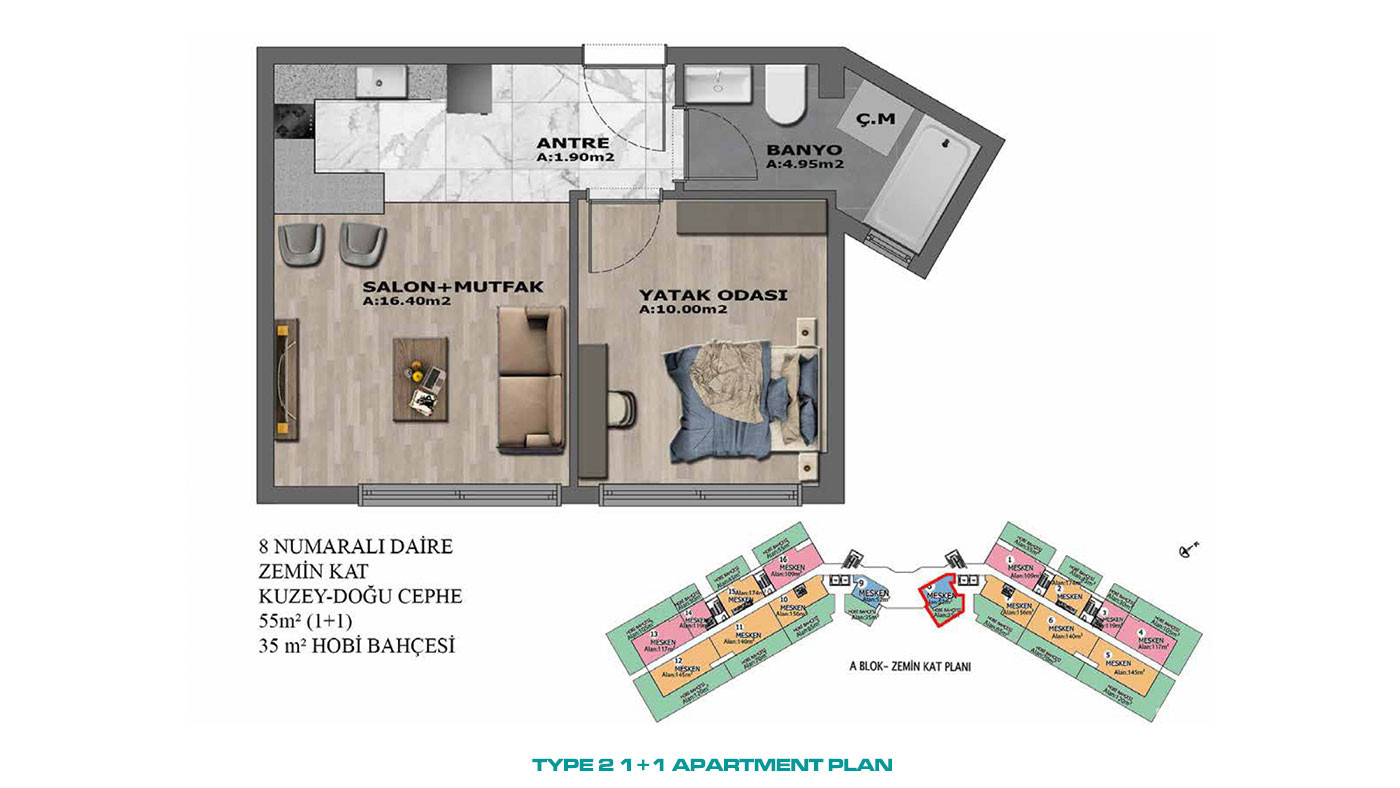 Elegant and Comfortable Ready-to-Move Apartments in Altıntaş, Antalya - 96741